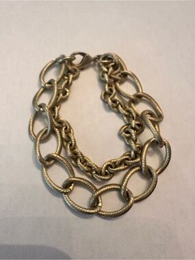 Premier Design Gold-Tone Double Chain Statement Bracelet - Women Jewelry